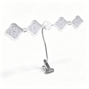 DS-CZWYZXSYJZK Single-Line Four-Leaf Clip-on LED Grow Light | 40W Full Spectrum Optical Lens Plant Fill Lamp for Shelf Succulents & Desktop Potted Plants